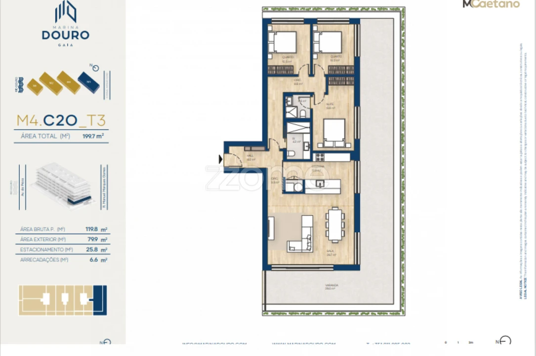 Apartamento T3 para Venda em Canidelo Foto 22