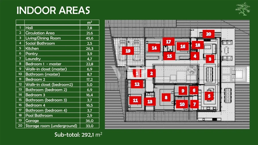 Moradia T4 para Venda em Quarteira Planta 2