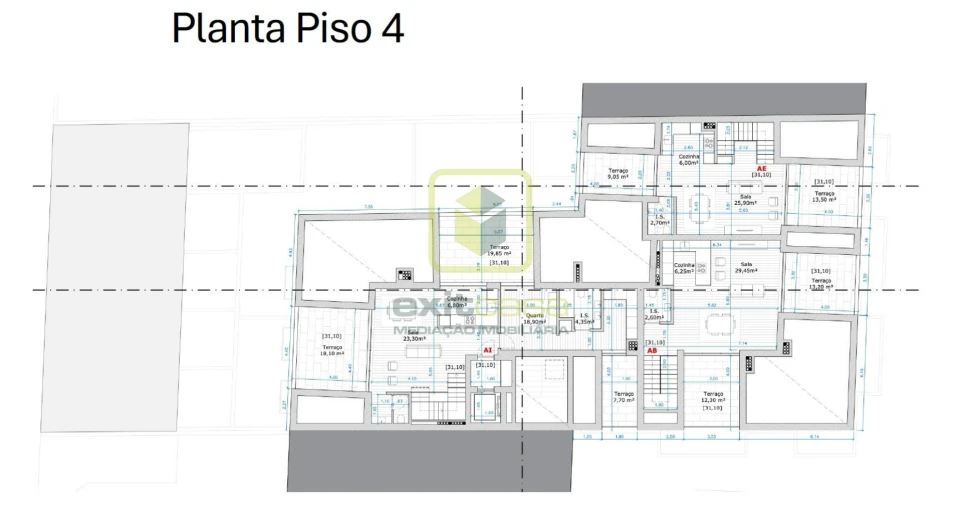 Apartamento T2 para Venda em Glória e Vera Cruz Planta 2