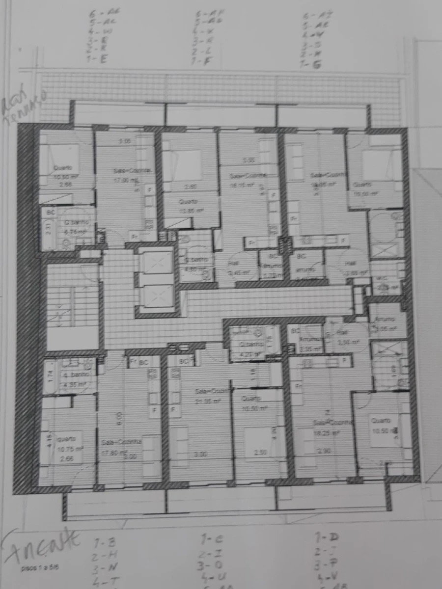 Apartamento T1 para Venda em Mafamude e Vilar do Paraíso Planta 1