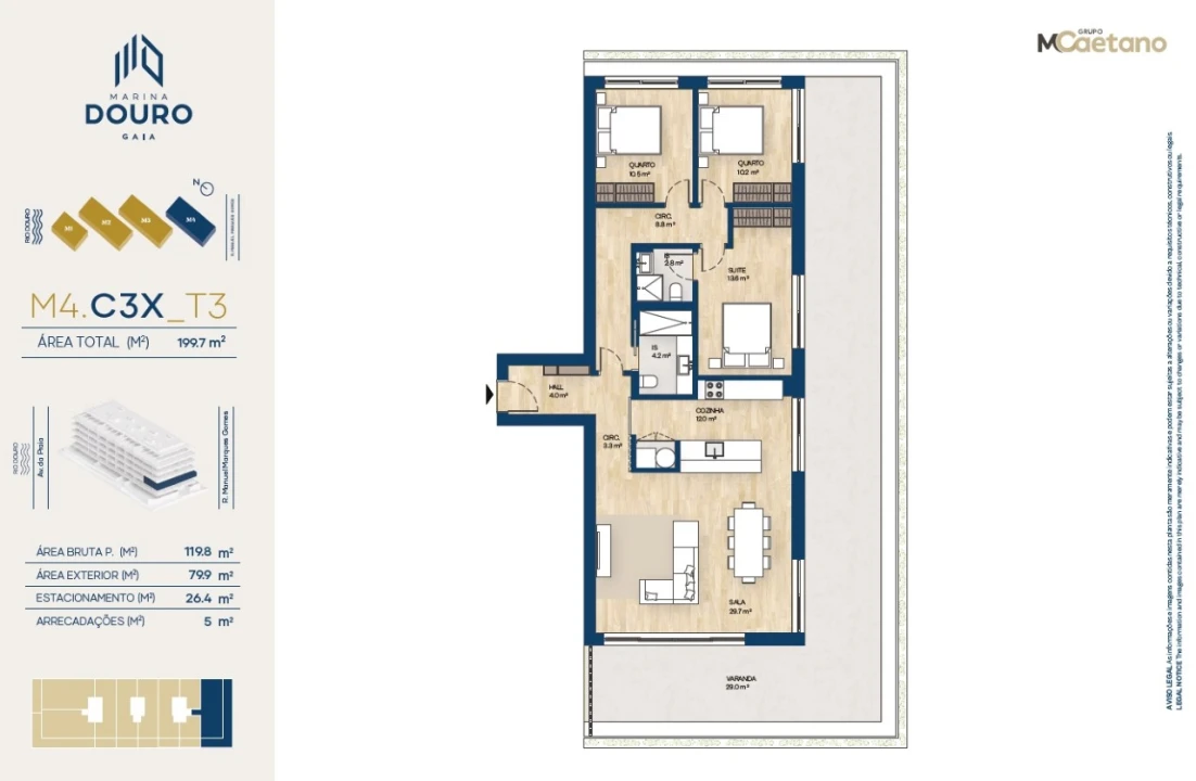 Apartamento T3 para Venda em Santa Marinha e São Pedro da Afurada Foto 21