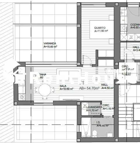 Apartamento T1 para Venda em Buarcos
