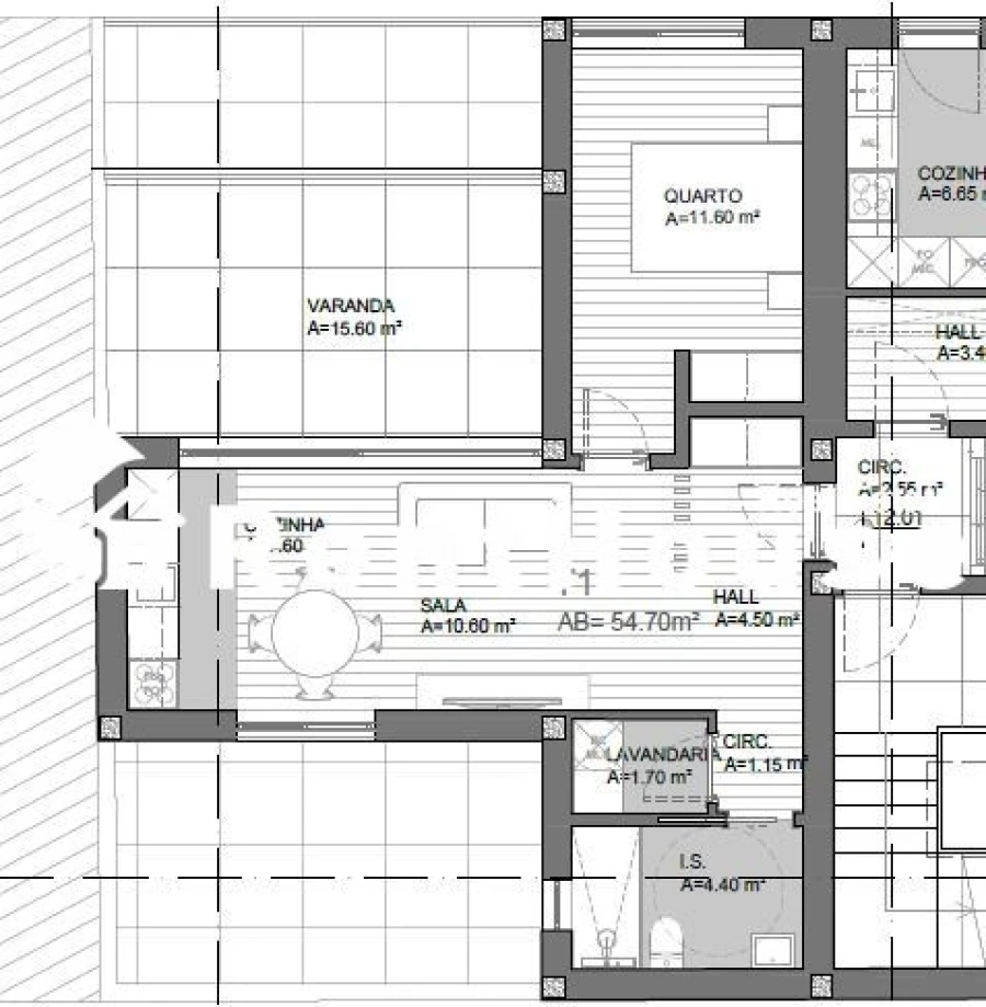 Apartamento T1 para Venda em Buarcos Foto 14