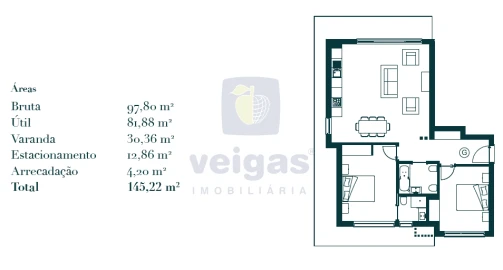Apartamento T2 para Venda em Atouguia da Baleia