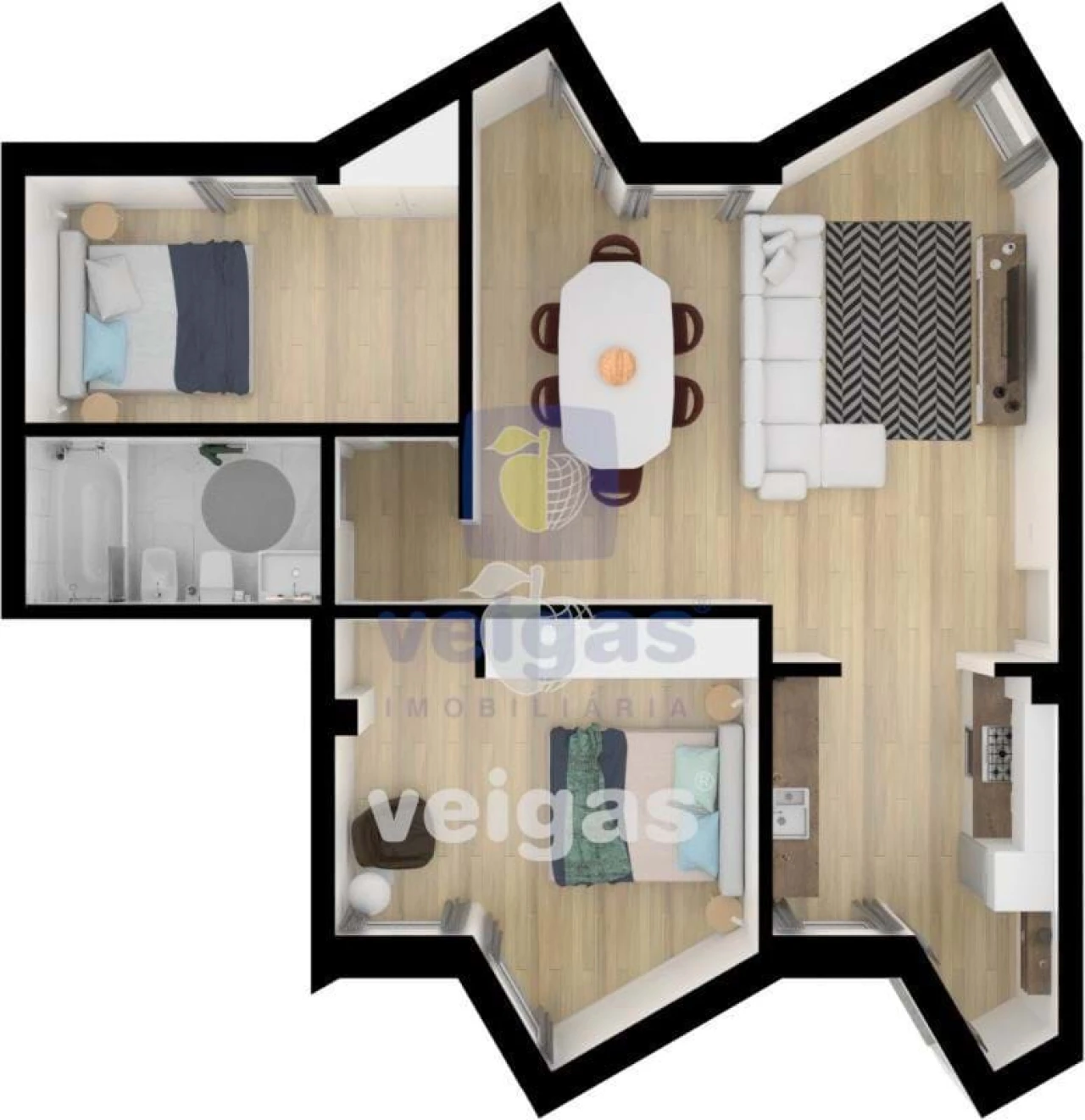 Apartamento T2 para Venda em São Martinho do Porto Foto 10