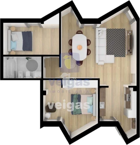 Apartamento T2 para Venda em São Martinho do Porto