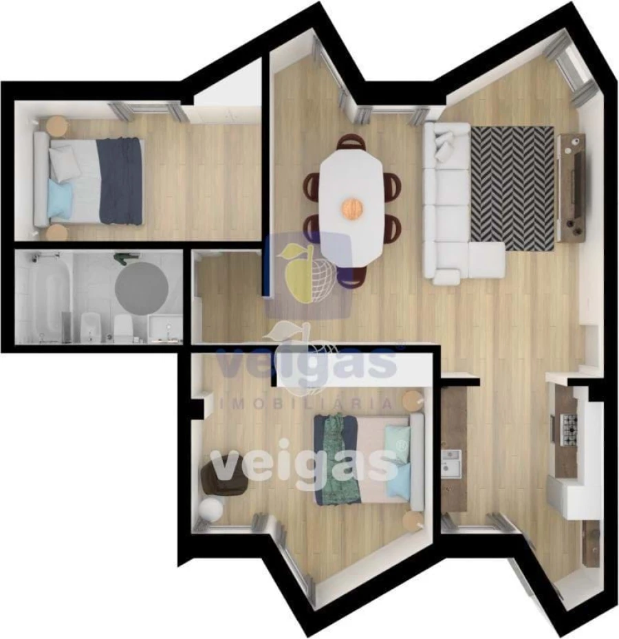 Apartamento T2 para Venda em São Martinho do Porto Foto 10