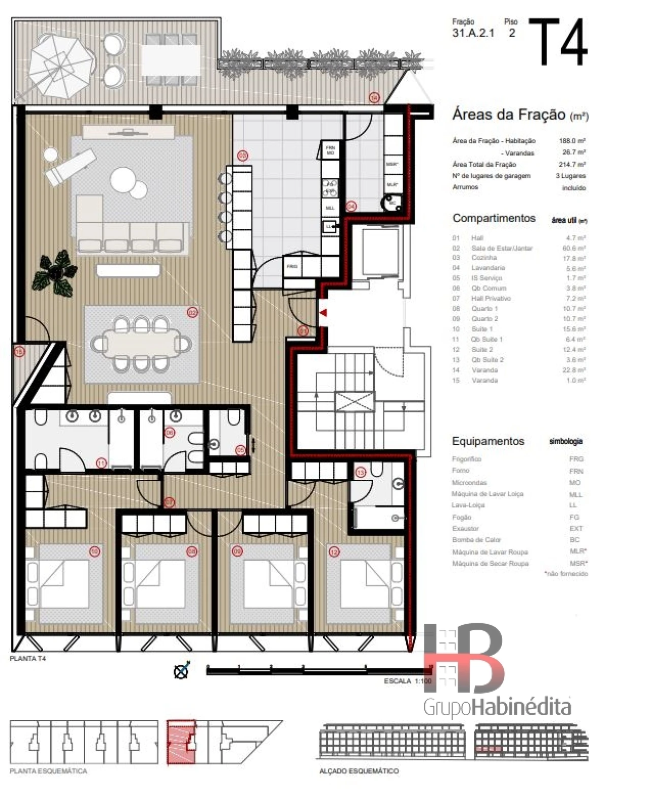 Apartamento T4 para Venda em Canidelo Foto 11