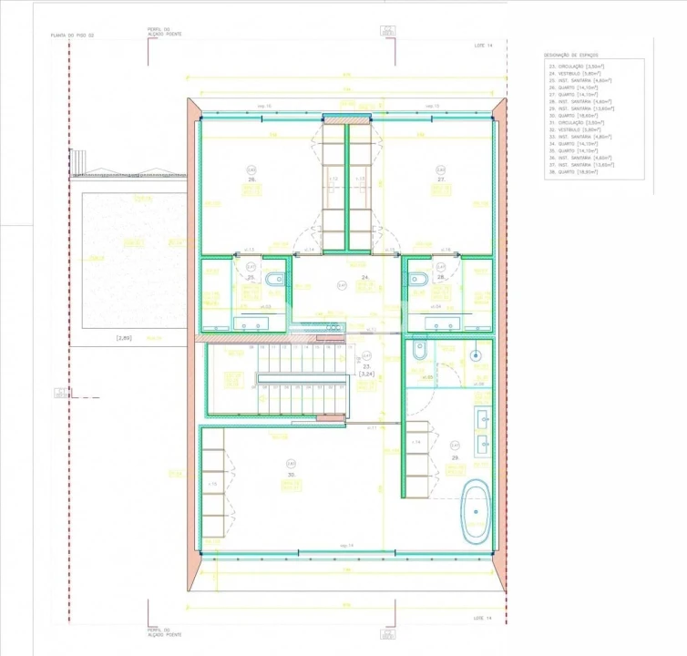 Moradia T4 para Venda em Quarteira Planta 2