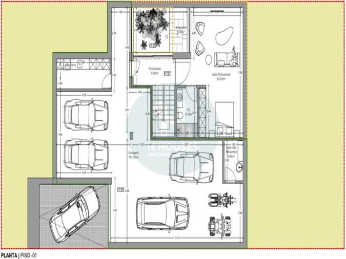 Quinta T3 para Venda em Palmeira Planta 2