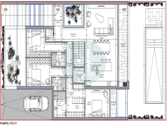 Quinta T3 para Venda em Palmeira Planta 1