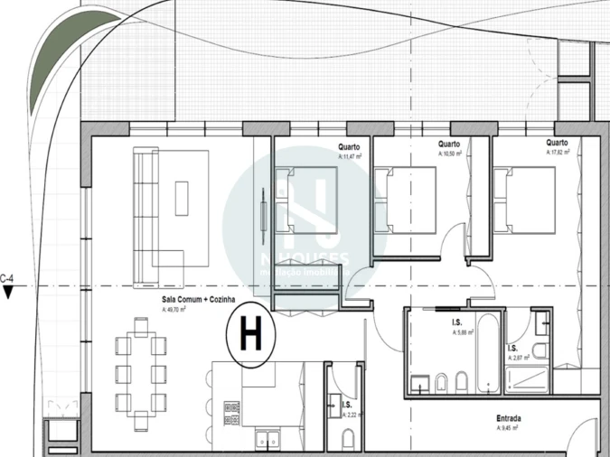 Apartamento T3 para Venda em Nogueira, Fraião e Lamaçães Foto 25