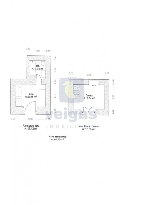 Apartamento T1 para Venda em Santa Maria Maior