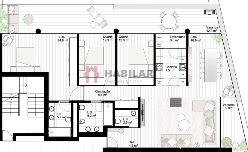 Apartamento T3 para Venda em Canidelo Foto 19