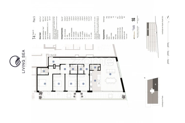 Apartamento T4 para Venda em Canidelo Foto 3