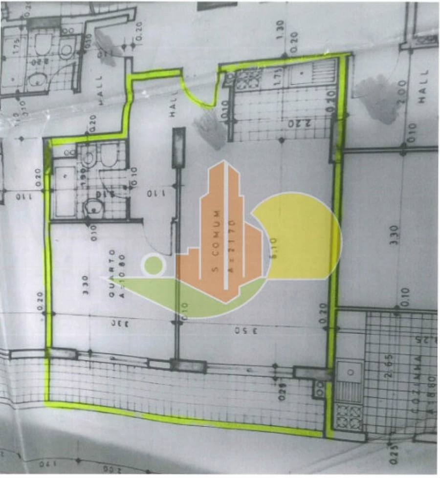 Apartamento T1 para Venda em Buarcos Planta 1