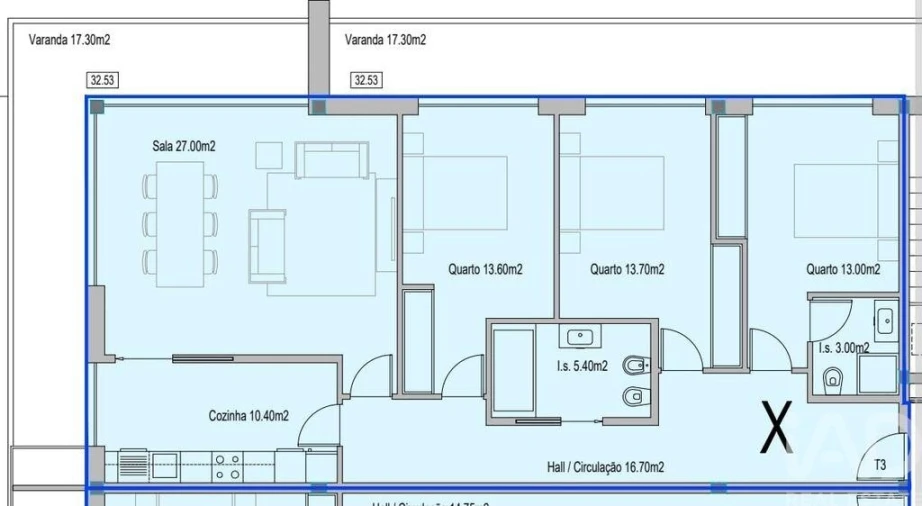 Apartamento T3 para Venda em Subportela, Deocriste e Portela Susã Foto 6