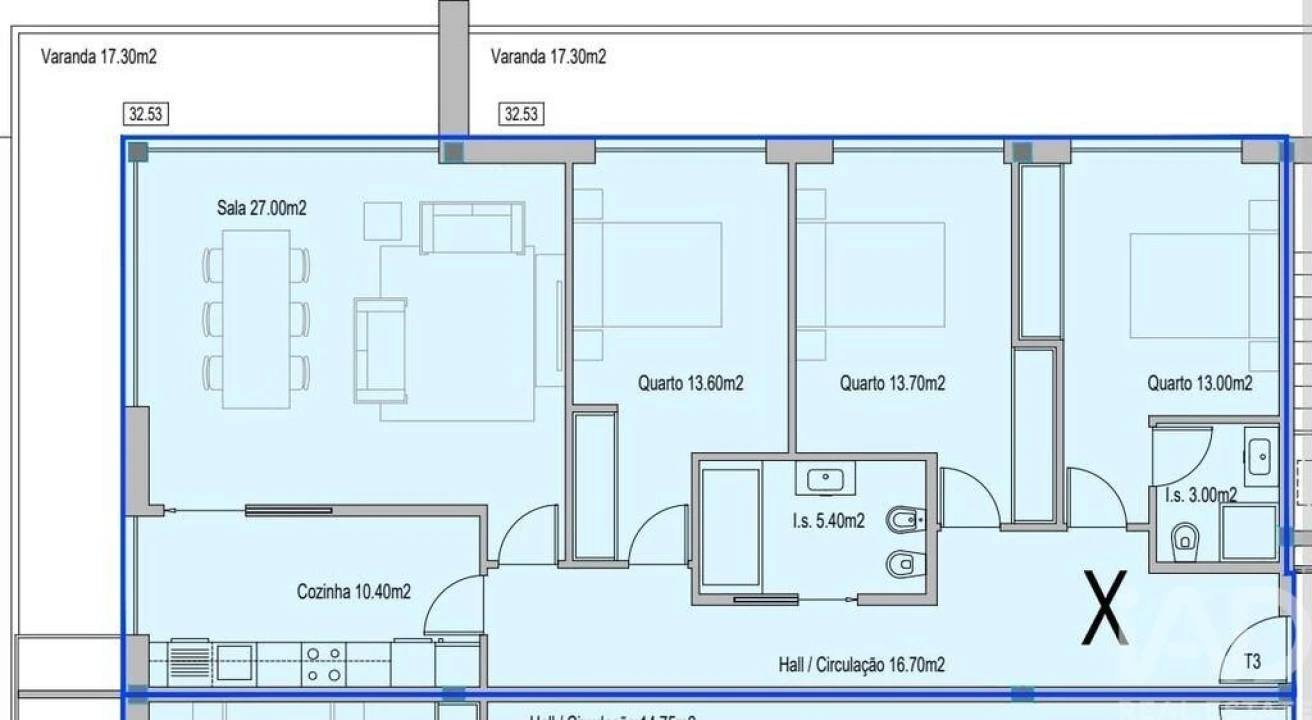 Apartamento T3 para Venda em Subportela, Deocriste e Portela Susã Foto 6