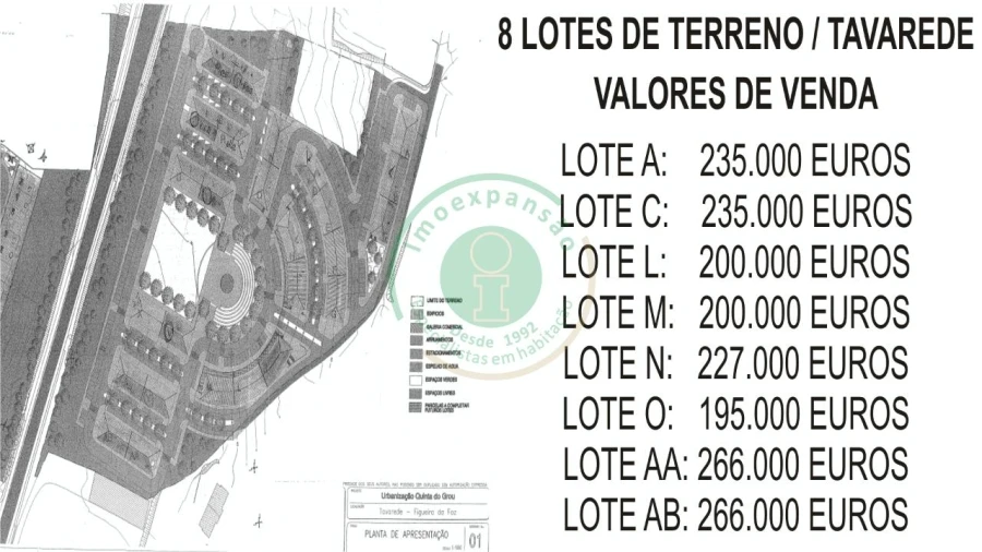 Terreno para Venda em Tavarede Foto 3