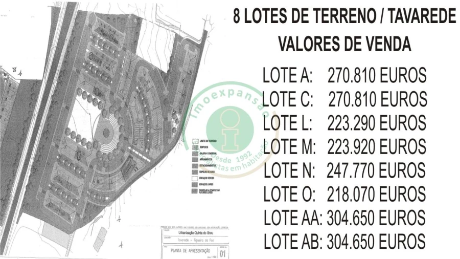 Terreno para Venda em Tavarede Foto 3