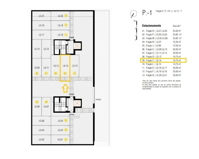 Apartamento T3 para Venda em Canidelo Planta 2