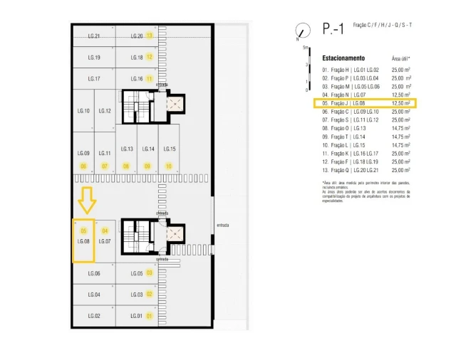 Apartamento T3 para Venda em Canidelo Planta 1