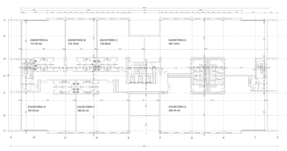 Escritório para Arrendamento em Alfragide Planta 1