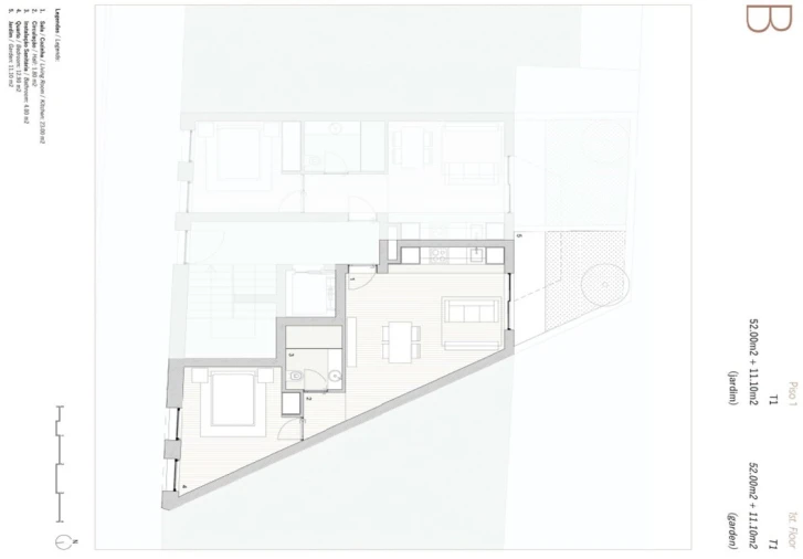 Apartamento T1 para Venda em Cedofeita, Santo Ildefonso, Sé, Miragaia, São Nicolau e Vitória Planta 1