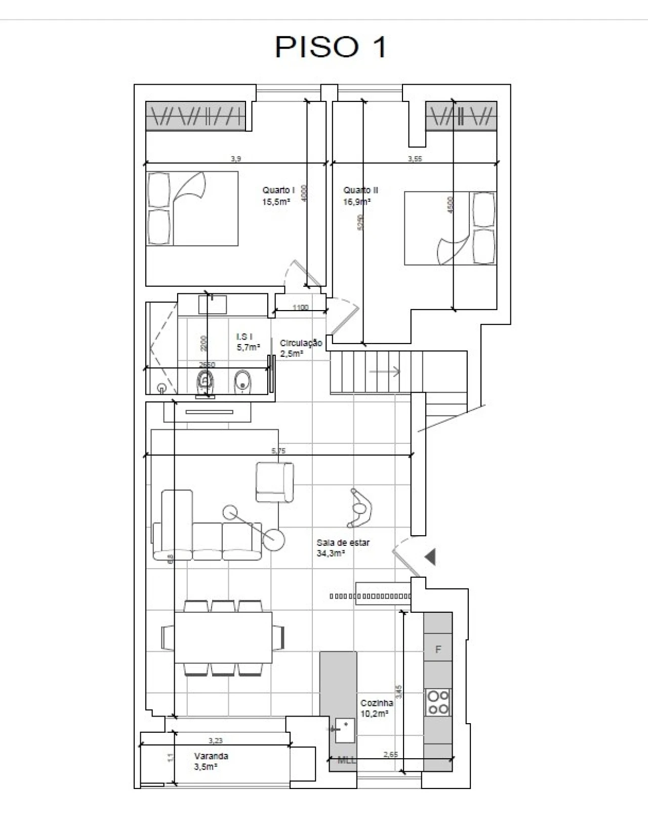 Apartamento T4 para Venda em Alcochete Planta 2