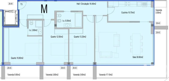 Apartamento T3 para Venda em Subportela, Deocriste e Portela Susã