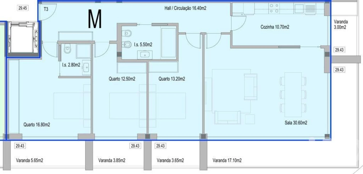Apartamento T3 para Venda em Subportela, Deocriste e Portela Susã Foto 5