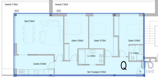 Apartamento T3 para Venda em Subportela, Deocriste e Portela Susã