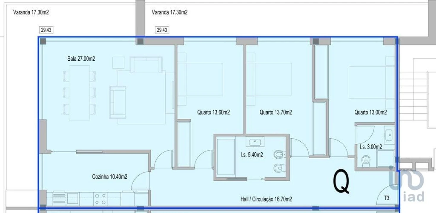 Apartamento T3 para Venda em Subportela, Deocriste e Portela Susã Foto 6