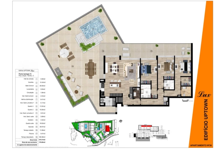 Apartamento T3 para Venda em Funchal (Santa Luzia) Planta 1