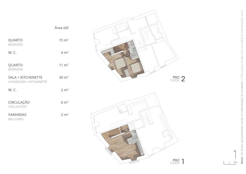 Apartamento T2 para Venda em Constancia Planta 2