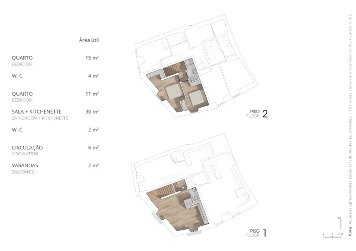 Apartamento T2 para Venda em Constancia Planta 2