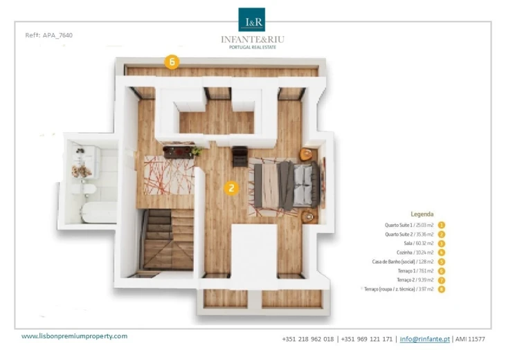 Apartamento T2 para Venda em Areeiro Planta 2