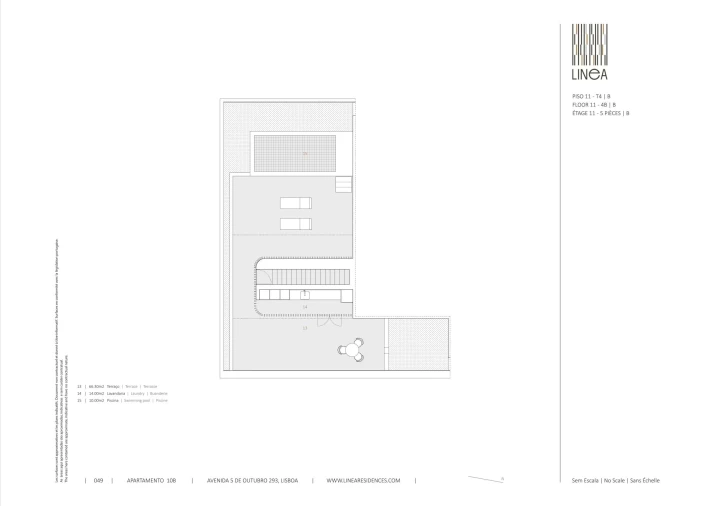 Apartamento T4 para Venda em Avenidas Novas Planta 2