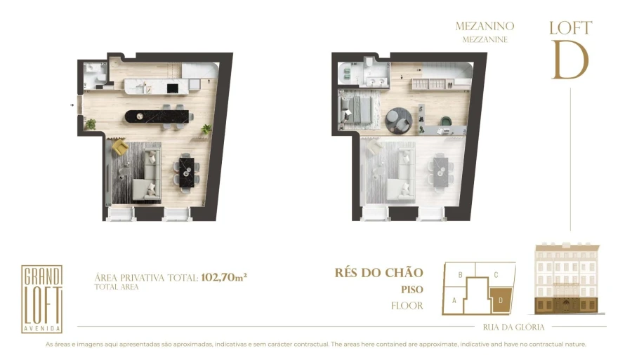 Apartamento T1 para Venda em Santo António Planta 1