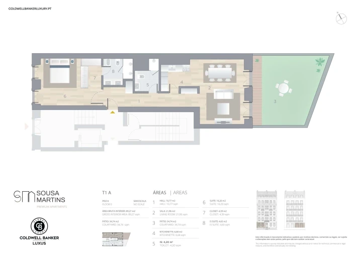 Apartamento T1 para Venda em Arroios Planta 1