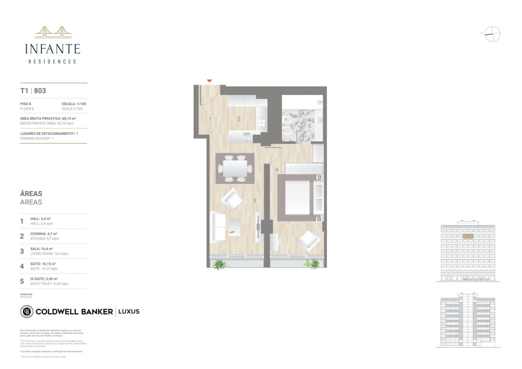 Apartamento T1 para Venda em Estrela Foto 16