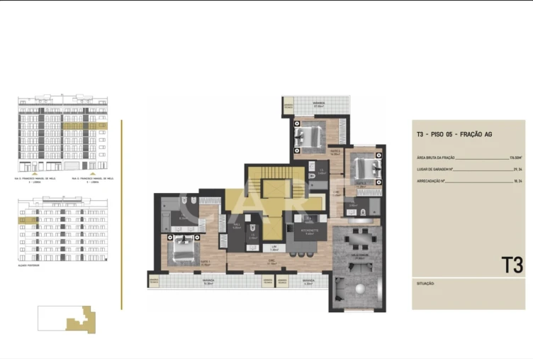 Apartamento T3 para Venda em Avenidas Novas Foto 43