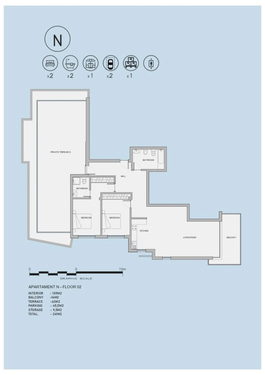 Apartamento T2 para Venda em Atouguia da Baleia Planta 1