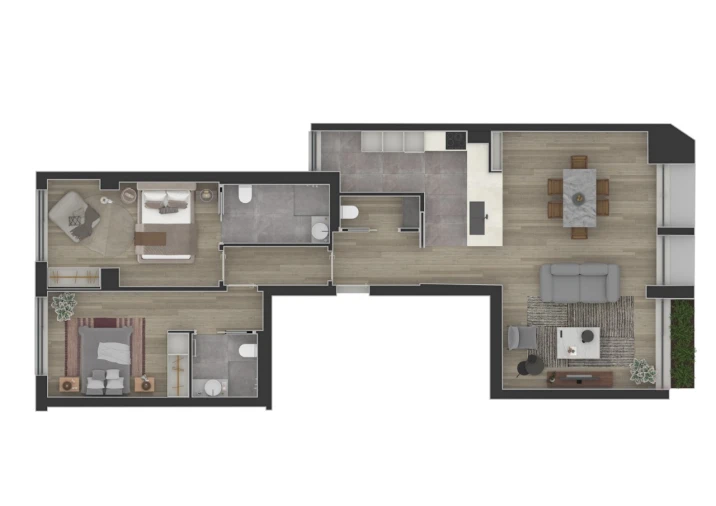 Apartamento T2 para Venda em Avenidas Novas Planta 1