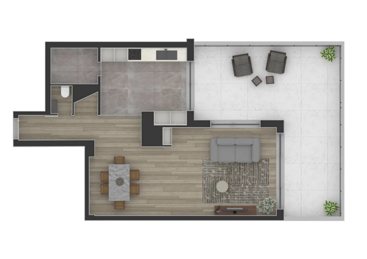 Apartamento T1 para Venda em Avenidas Novas Planta 1