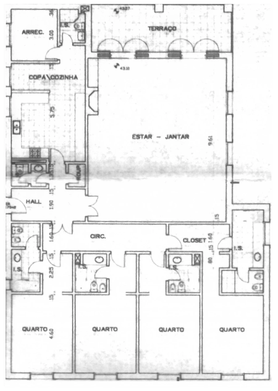 Apartamento T4 para Venda em Cascais e Estoril Planta 1