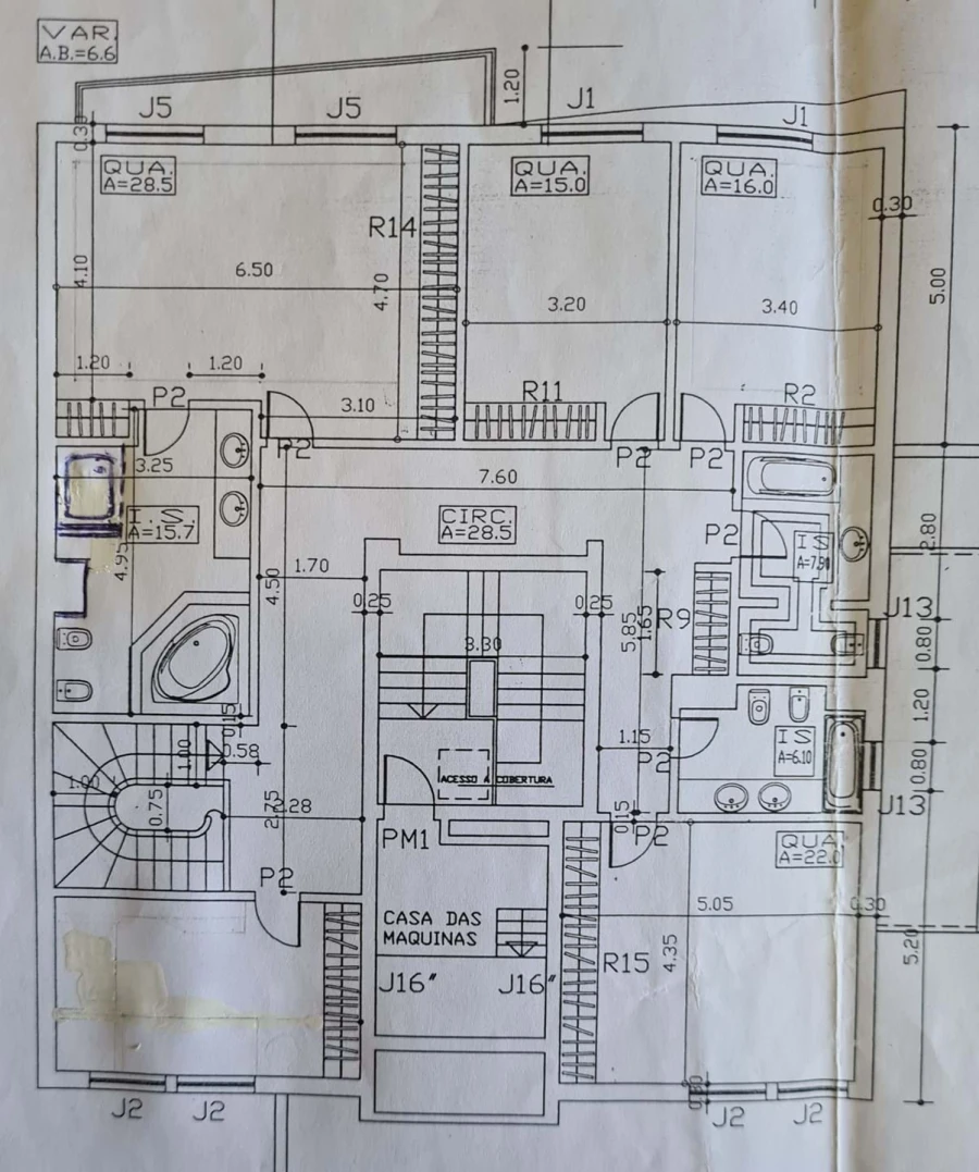 Apartamento T6 para Venda em São Domingos de Benfica Planta 1