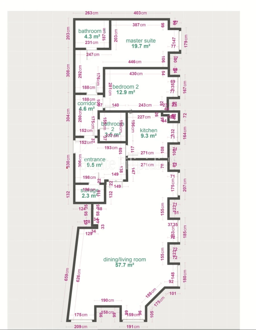 Apartamento T2 para Venda em Misericórdia Planta 1