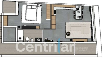 Apartamento T1 para Venda em Mangualde, Mesquitela e Cunha Alta