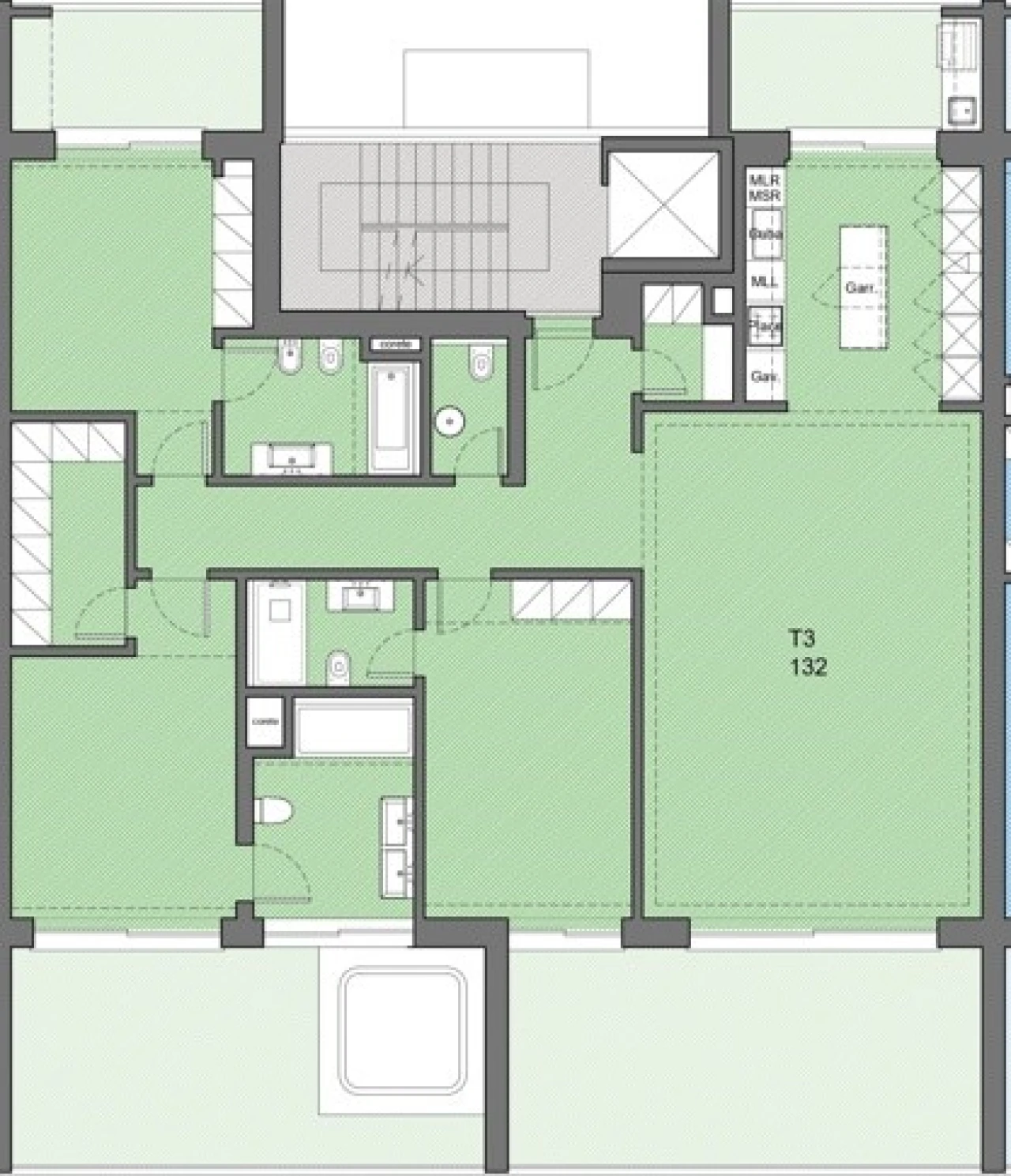 Apartamento T3 para Venda em Alvor Planta 2